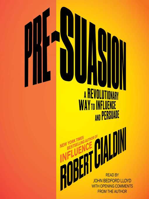Title details for Pre-Suasion by Robert Cialdini - Available